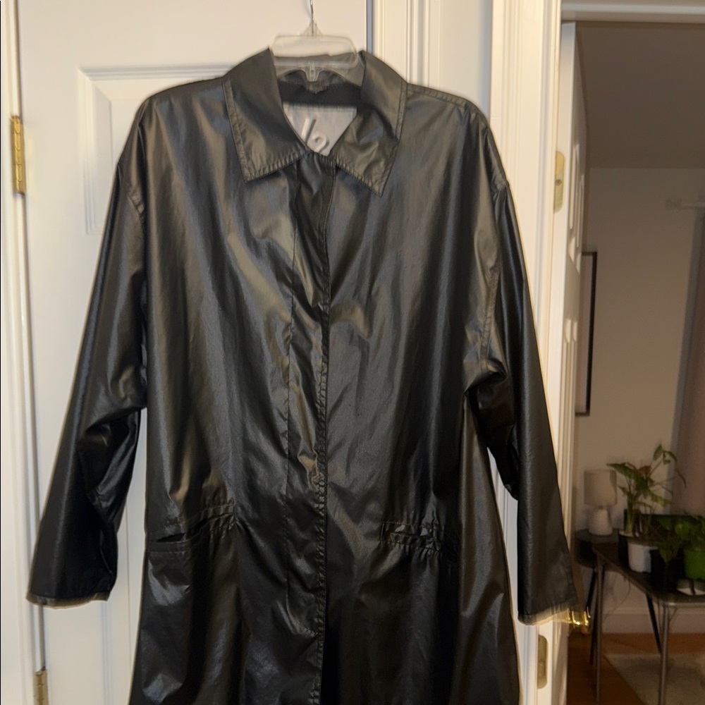 Black Rain Jacket/Trench Coat for Women